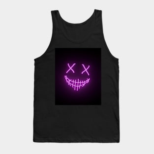 Neon Smile Purple Tank Top